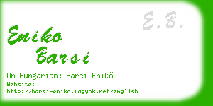 eniko barsi business card